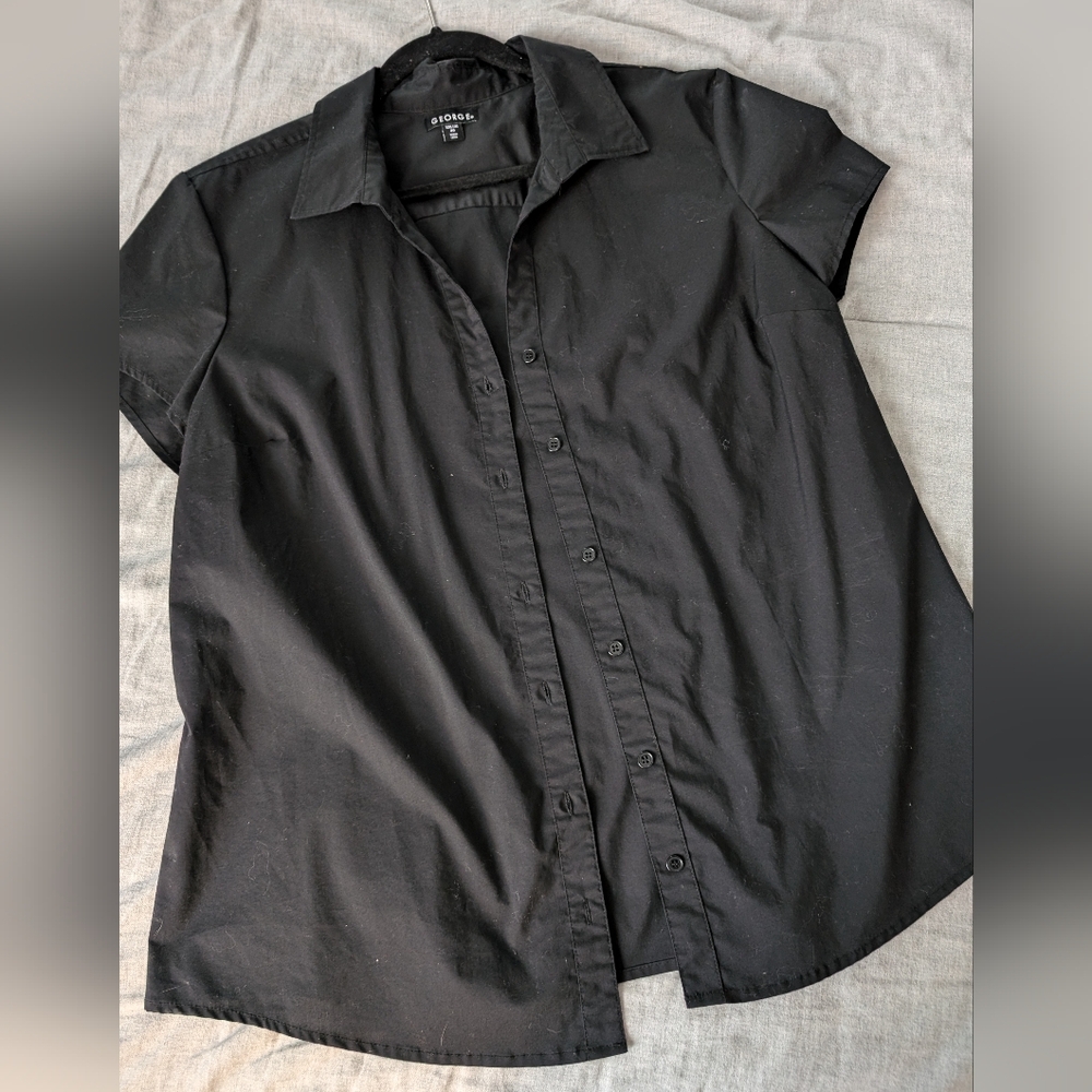 George Black short sleeve button up top